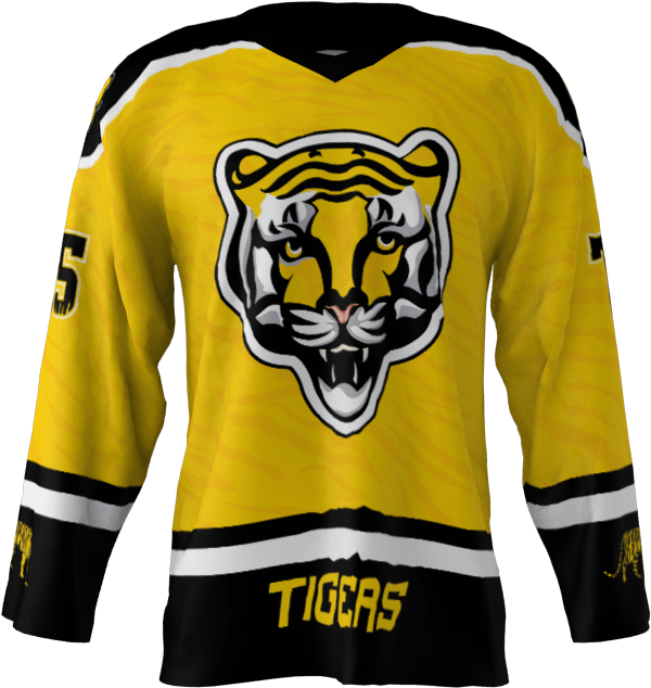 Tigers Custom Hockey Jersey - Hockey Jersey Transparent Background Clipart (1024x1024), Png Download