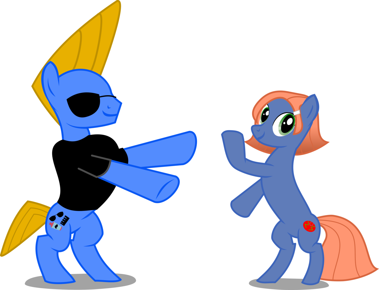 Johnny Bravo As A Pony Clipart (1280x979), Png Download