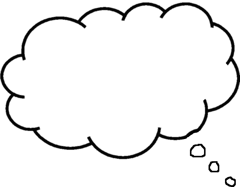 Dream Bubble Transparent Png - Thought Bubble Png Clipart (835x655), Png Download