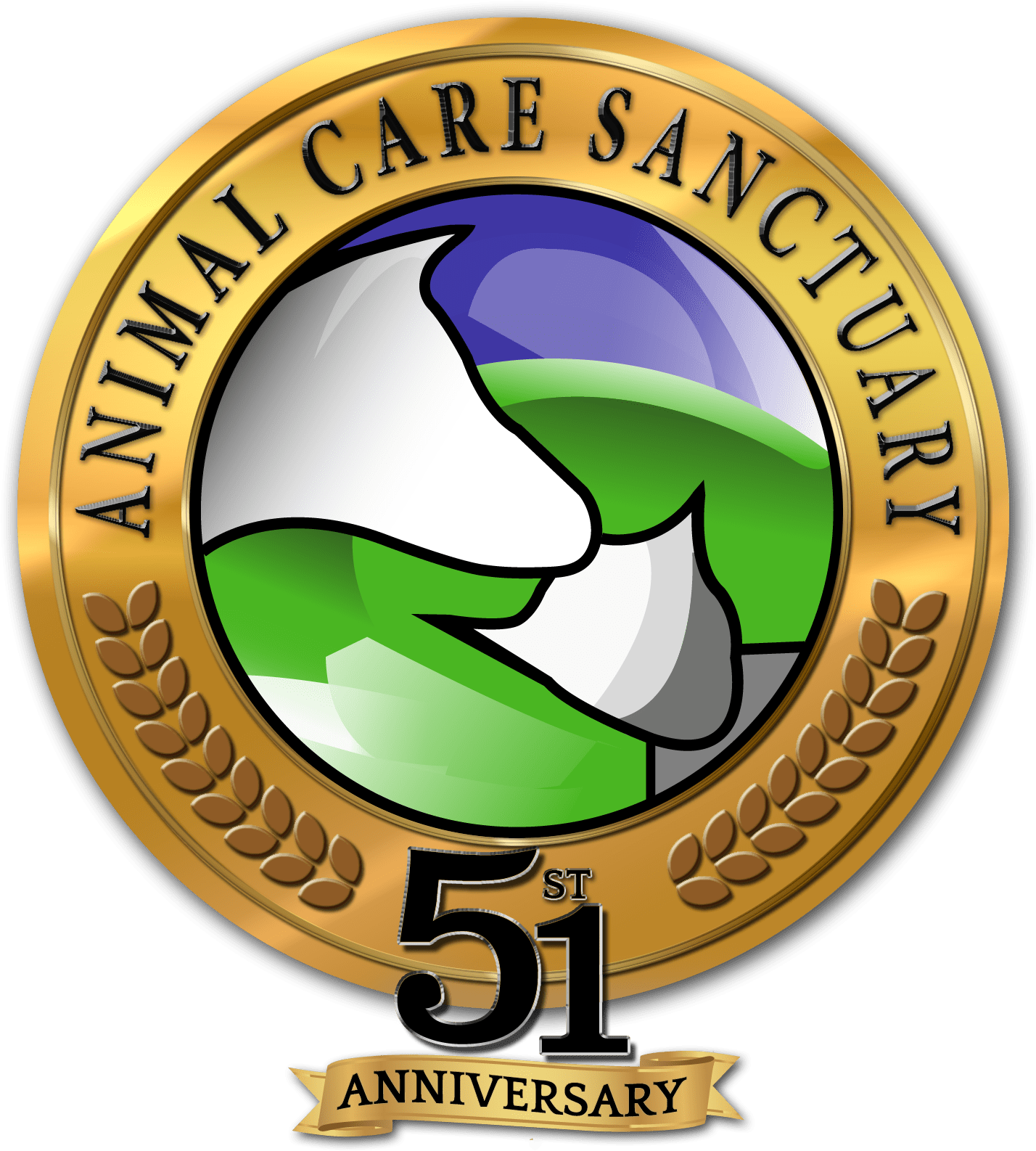 Animal Care Sanctuary - Emblem Clipart (1733x1948), Png Download