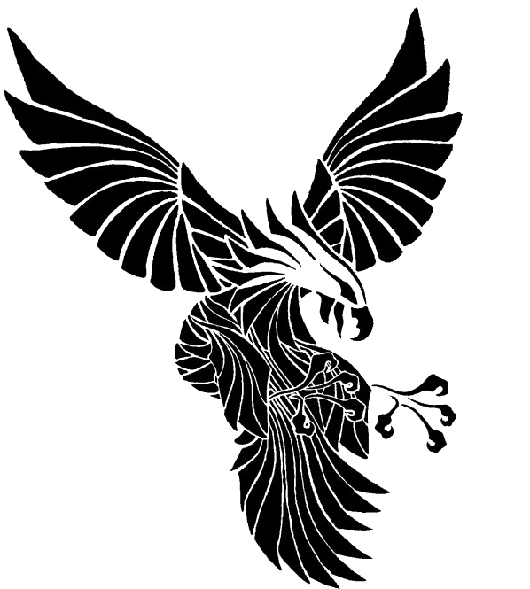 Eagle Tattoo Transparent Background Png Clipart (600x681), Png Download