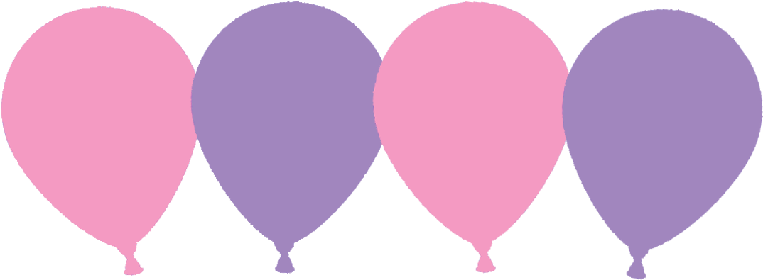 It's A Girl - Balloon Clipart (1074x395), Png Download