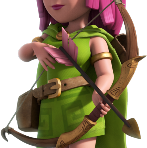 Clash Of Clans Clipart Archer - Arqueira Clash Of Clans Personagens - Png Download (640x480), Png Download