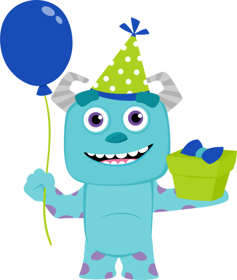 Monster Inc Birthday, Monster Inc Party, Monster University - Sullivan Monster Inc Png Clipart (764x900), Png Download