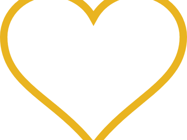Gold Heart Clipart - Heart - Png Download (640x480), Png Download