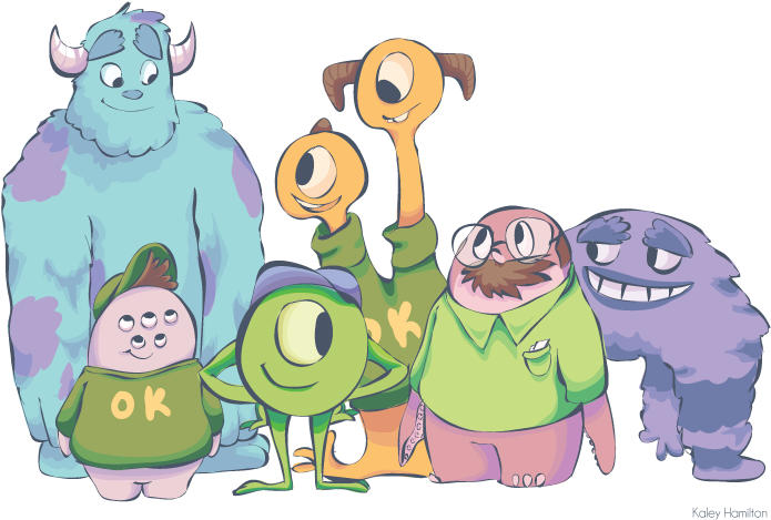 Free Download Monsters University Clipart James P - Monster Inc Tumblr Png Transparent Png (695x469), Png Download