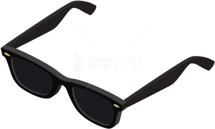 Free Png Download Black Sunglasses Clipart Png Photo - Plastic Transparent Png (850x509), Png Download