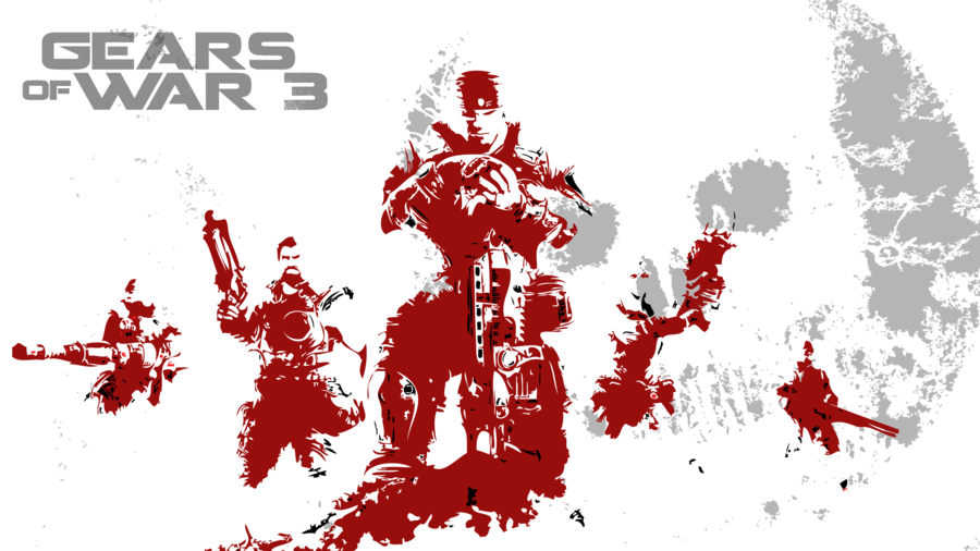 Gears Of War 3 Logo Png - Gears Of War Png Clipart (900x506), Png Download