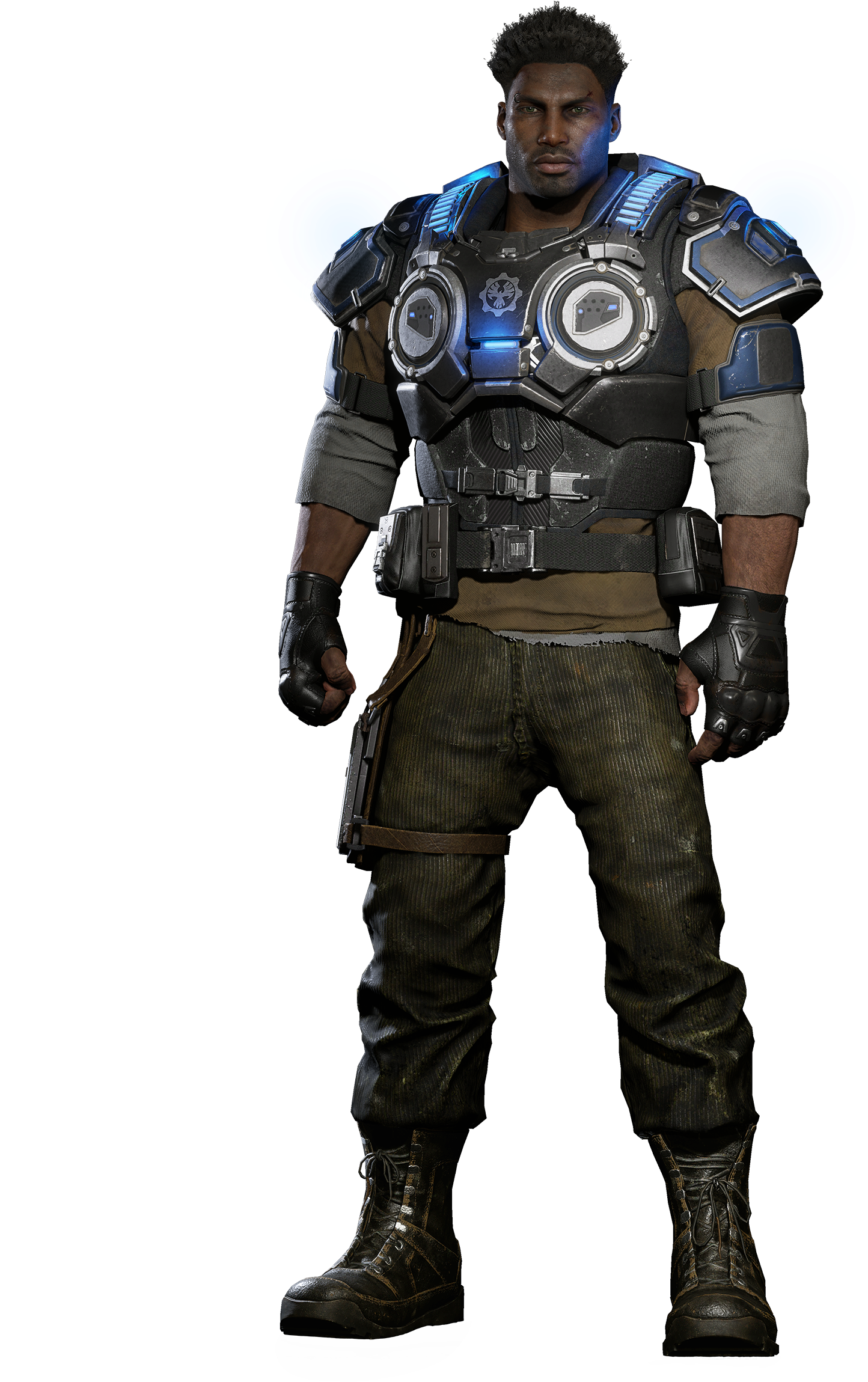 Gears Of War 4 Characters - Figurine Clipart (4284x2410), Png Download