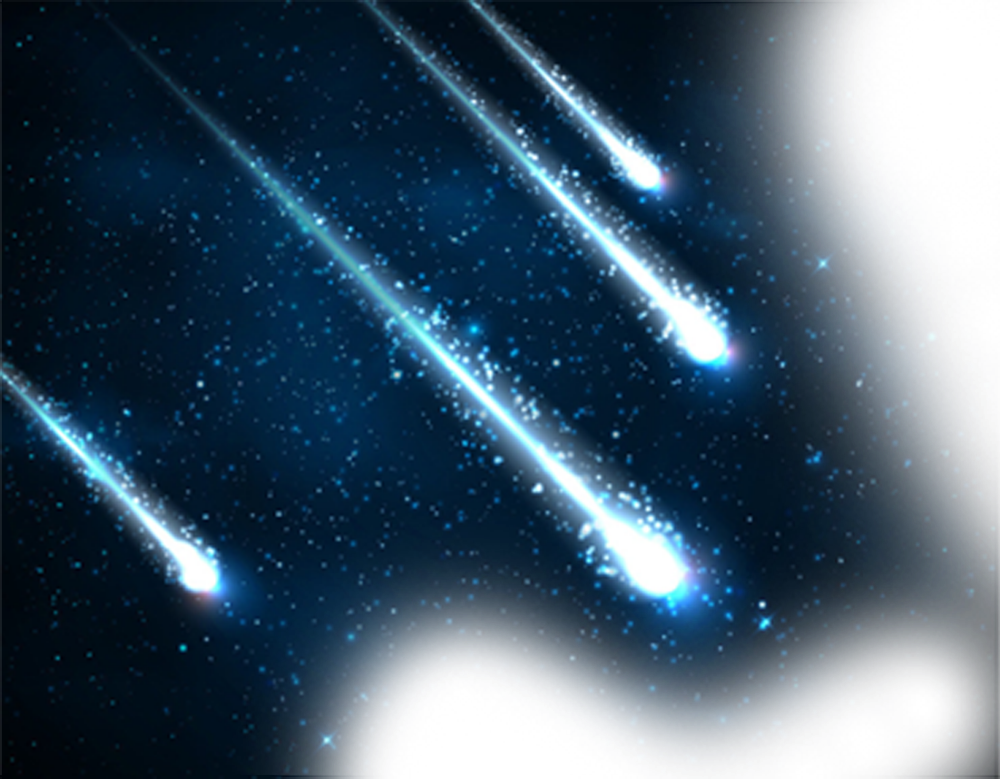 Meteor Stars Sky Space Galaxy Universe Ftestickers - Free Comet Clipart (1000x779), Png Download