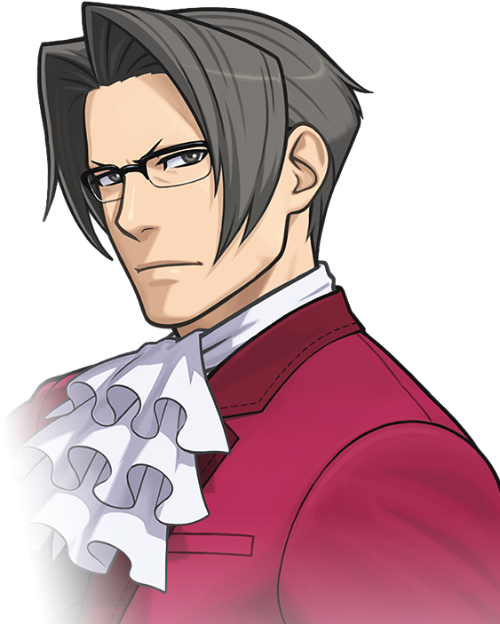 Picture Free Download Miles Edgeworth Ace Attorney - Miles Edgeworth Clipart (570x724), Png Download