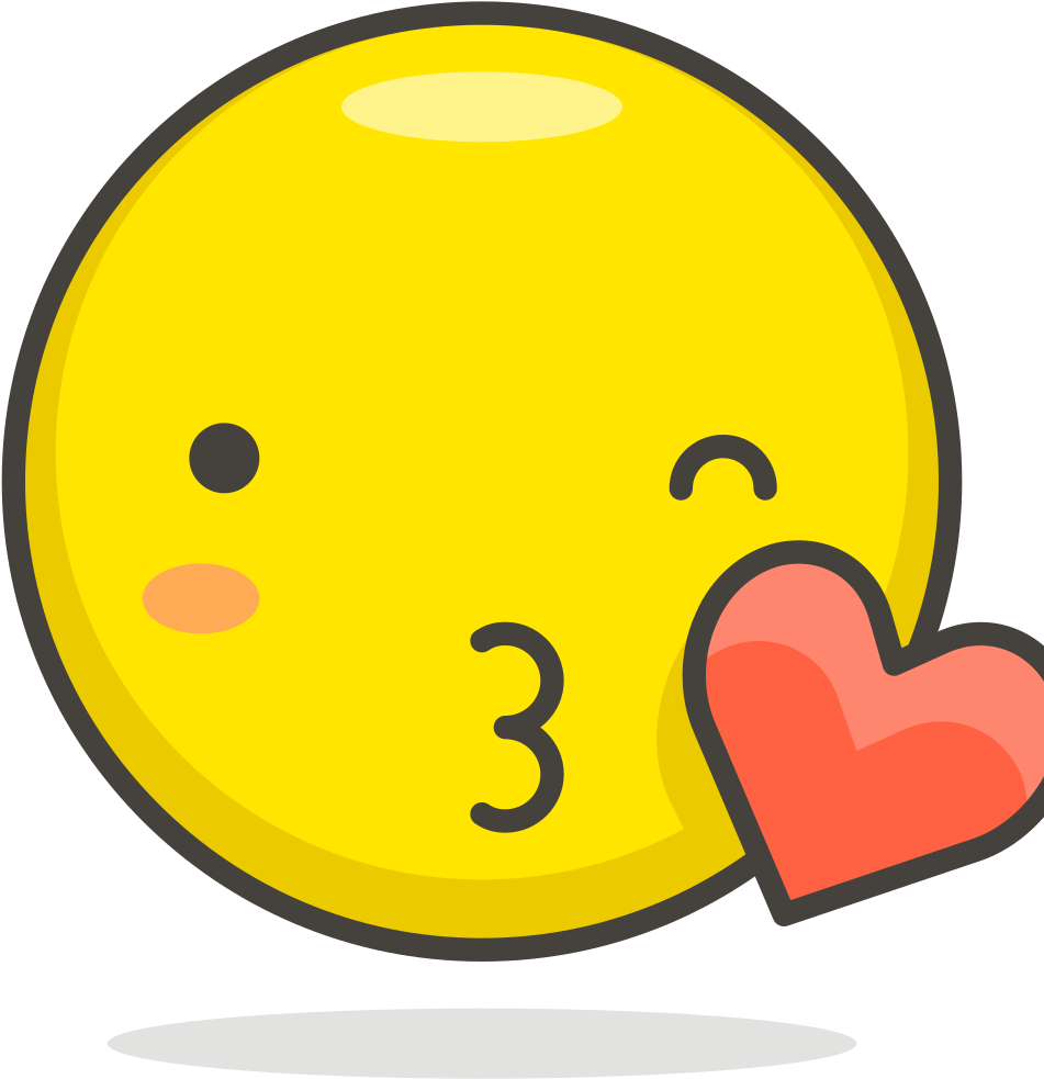 014 Face Blowing A Kiss Clipart (1024x1024), Png Download