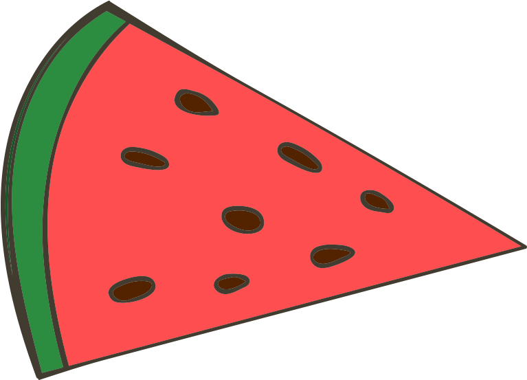 Transparent Download Red Watermelon Citrullus Lanatus - Pieza O Pedazo Clipart (1600x1600), Png Download