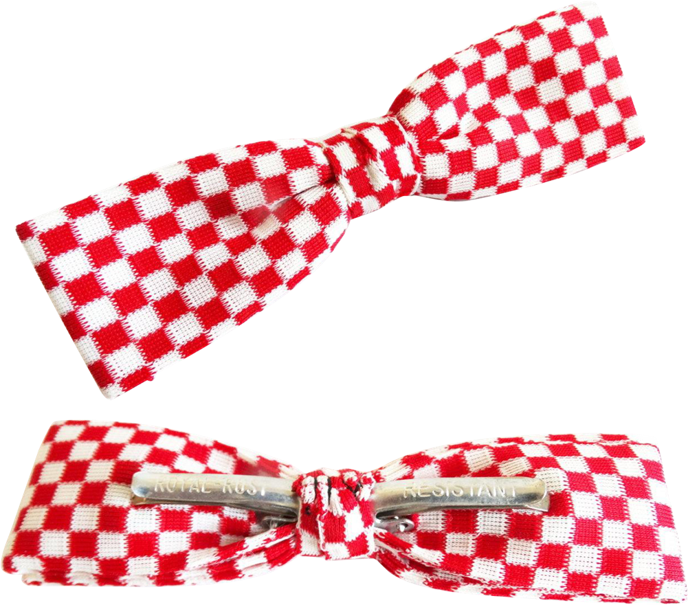 Vintage Men's Bow Tie Red White Royal Rust Resistant Clipart (1001x880), Png Download