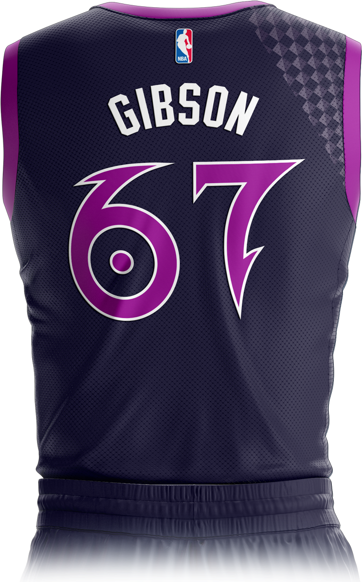 Minnesota Timberwolves City Edition Jersey Back - Nba Big Clipart (760x1200), Png Download