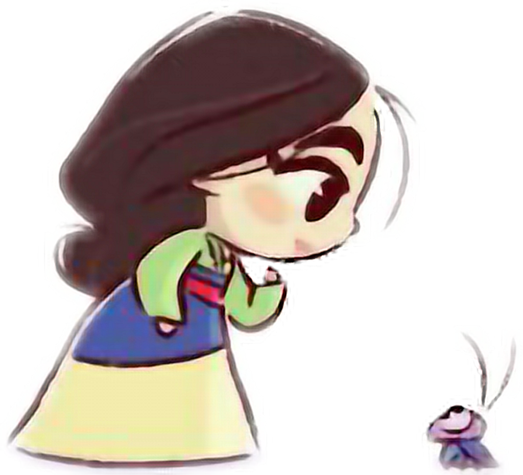 #desenho #mulan #filme #free #disney #adesivo #larissabonfim3 - Mulan Kawaii Clipart (1024x929), Png Download
