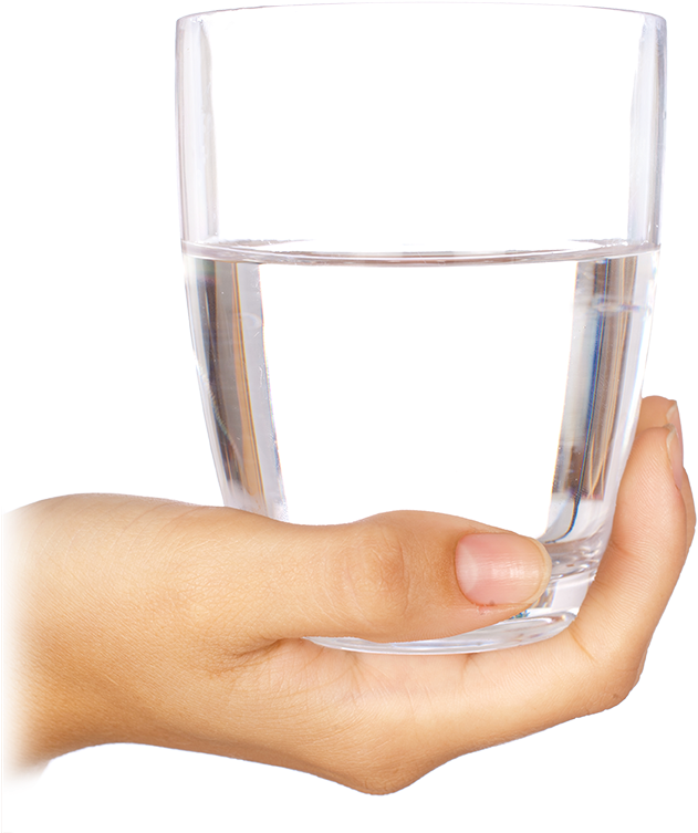 Hand Holding Glass Of Water - Distilled Water Clipart (650x790), Png Download