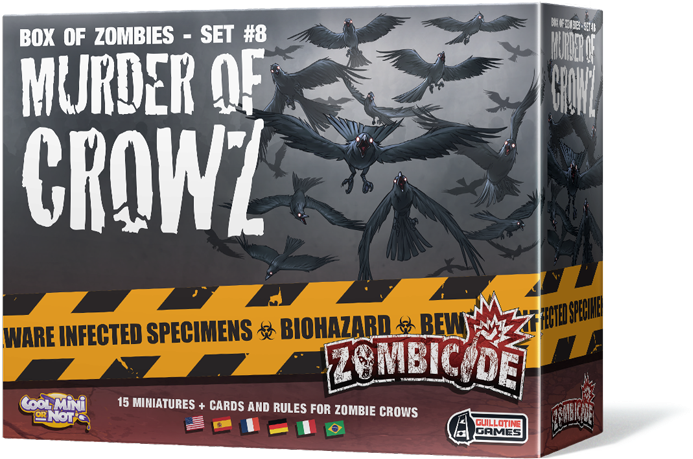 Zombicide Box Of Zombies 12 Murder Of Crowz Board Game Clipart (693x459), Png Download