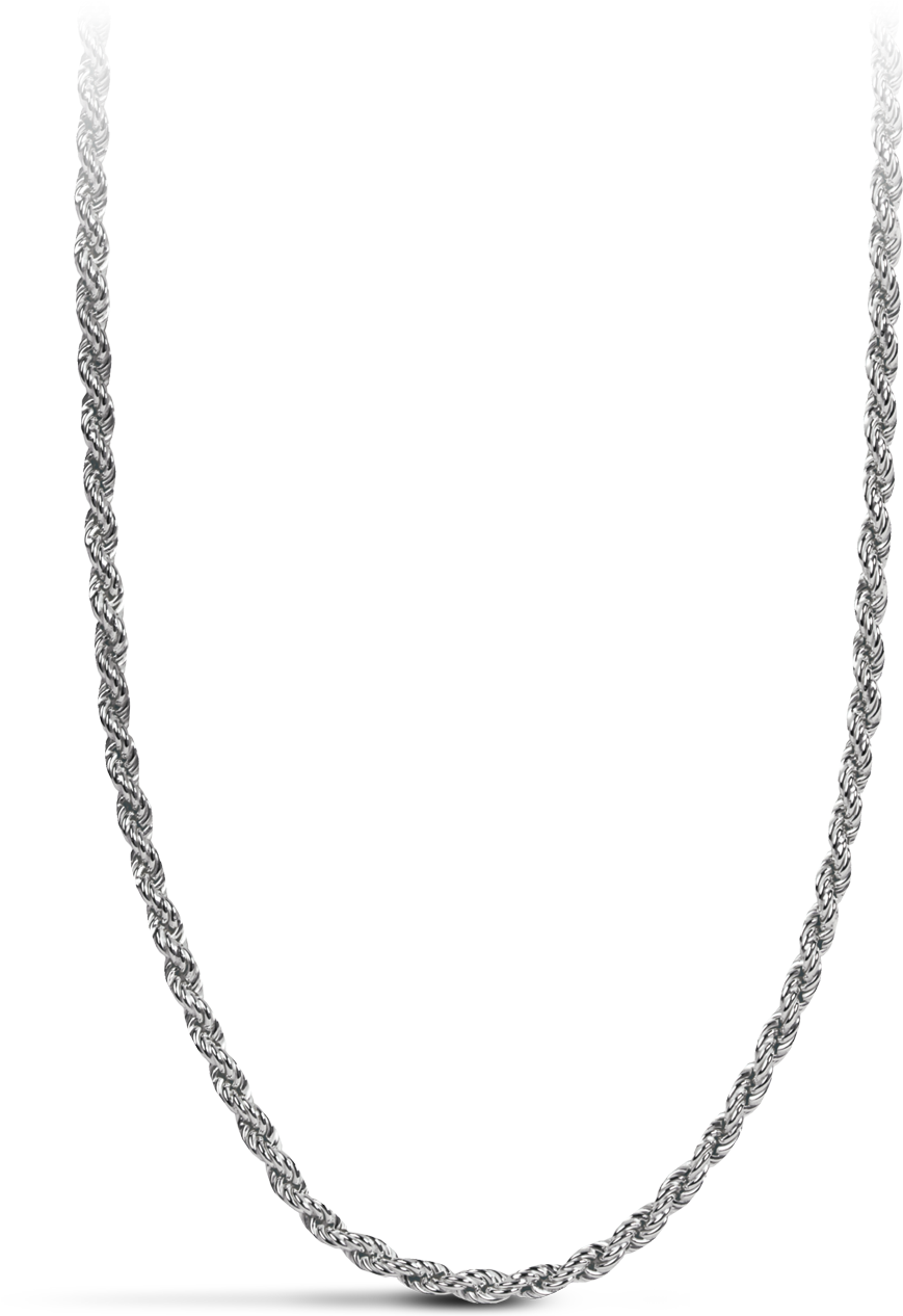 Davidrose White Gold Rope Chain - Chain Clipart (1280x1280), Png Download