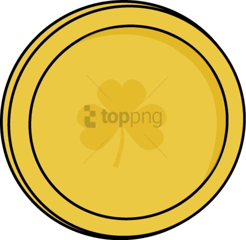 Free Png Irish Gold Coin Png Png Image With Transparent - St Patricks Day Coin Clipart (850x830), Png Download
