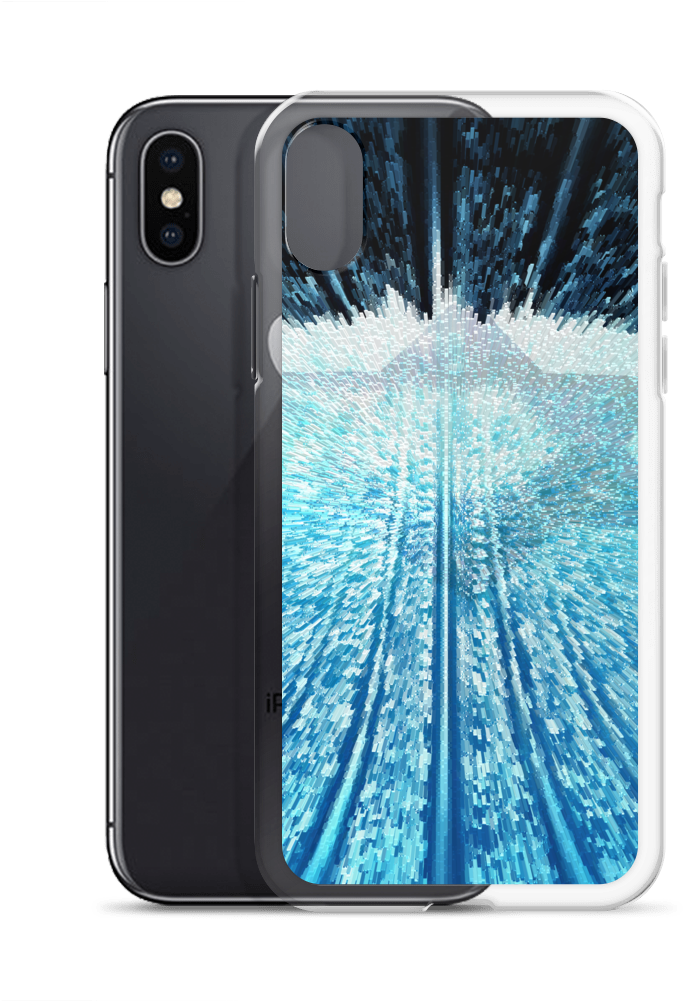 Blue & White Iphone - Iphone Clipart (1000x1000), Png Download