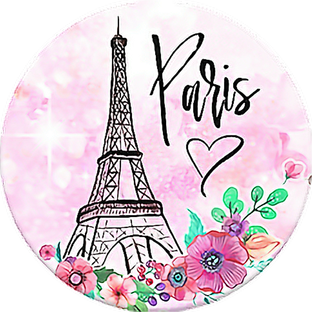 #freetoedit #paris #torreeiffel #adesivo - Popsocket Paris Clipart (1024x1024), Png Download
