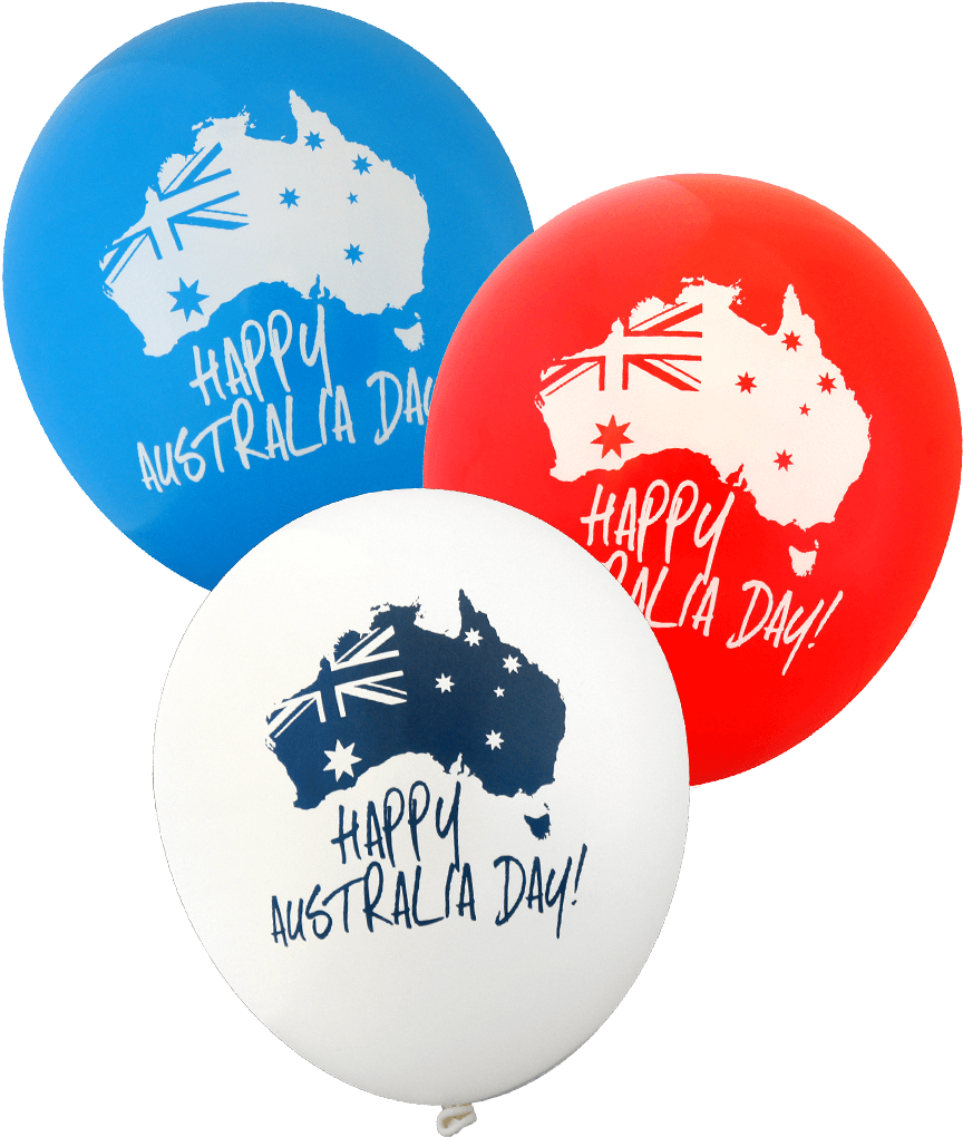 Happy Australia Day Balloons [1804] - Australia Day Balloons Clipart (876x1152), Png Download