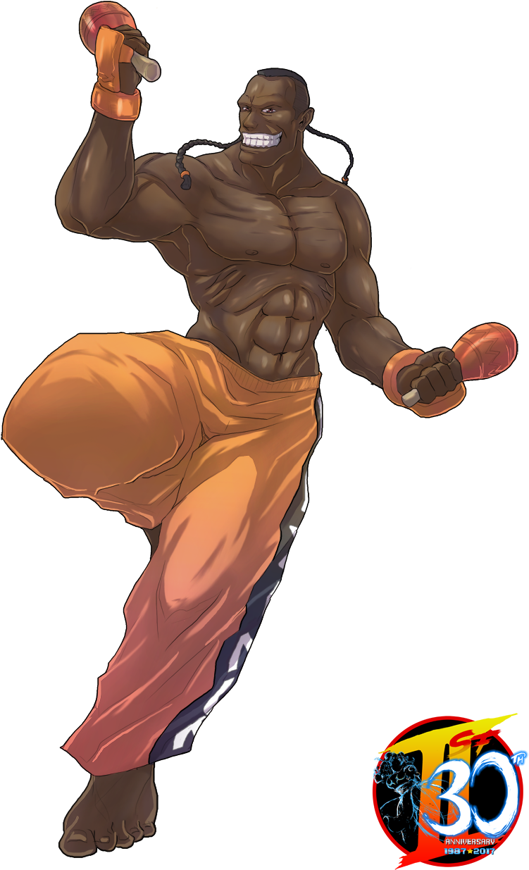 Our Street Fighter 30th Tribute - Deejay Street Fighter Kick Clipart (780x1254), Png Download