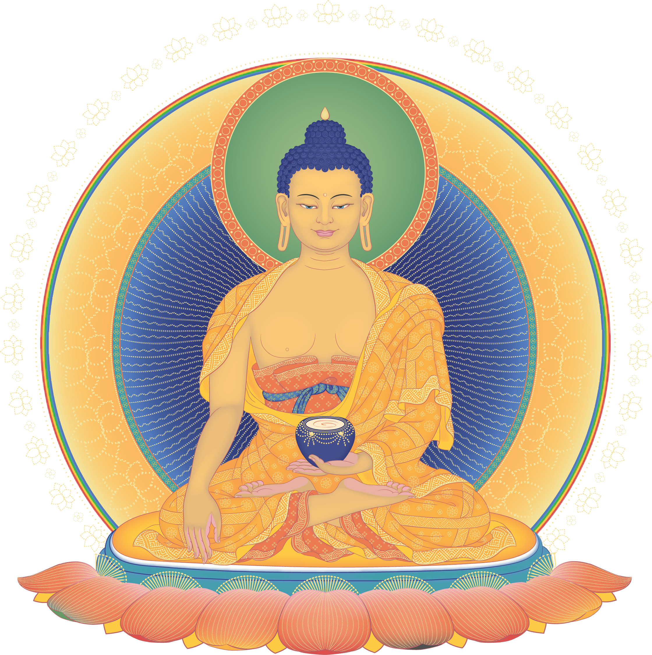 City Of Prescott - Buddha Shakyamuni Clipart (2239x2249), Png Download