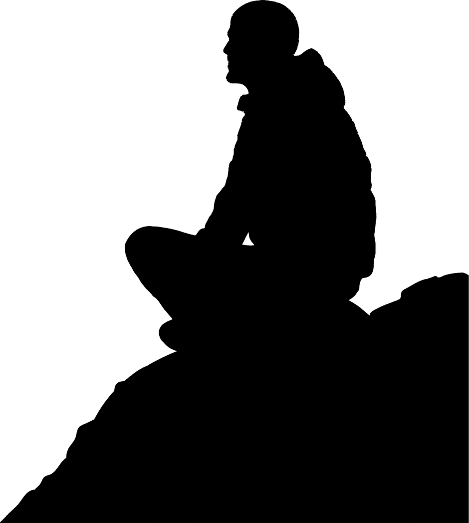 Meditation Png - Florence Nightingale Silhouette Clipart (940x1048), Png Download