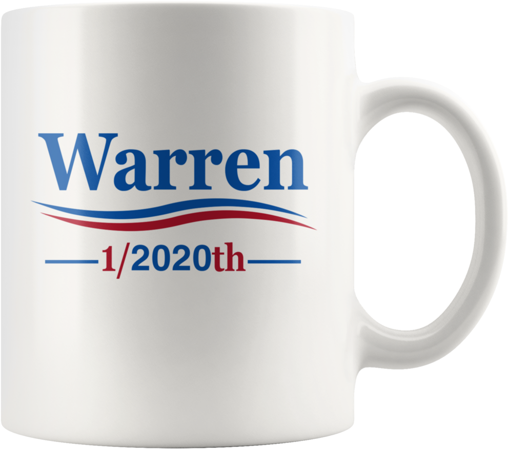 Pocahontas 2020 Elizabeth Warren For President 1/2020 - Beer Stein Clipart (1024x1024), Png Download