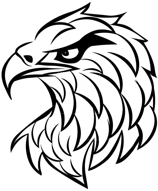 Eagle Tattoo Transparent - Eagle Head Tattoo Png Clipart (585x700), Png Download