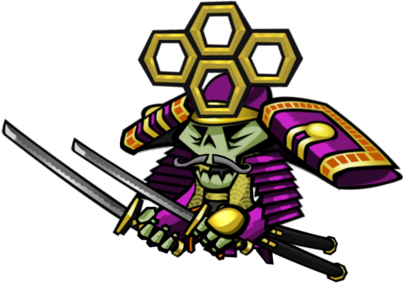 Shoulder Clipart Shogun - Skulls Of The Shogun General Akamoto - Png Download (794x559), Png Download