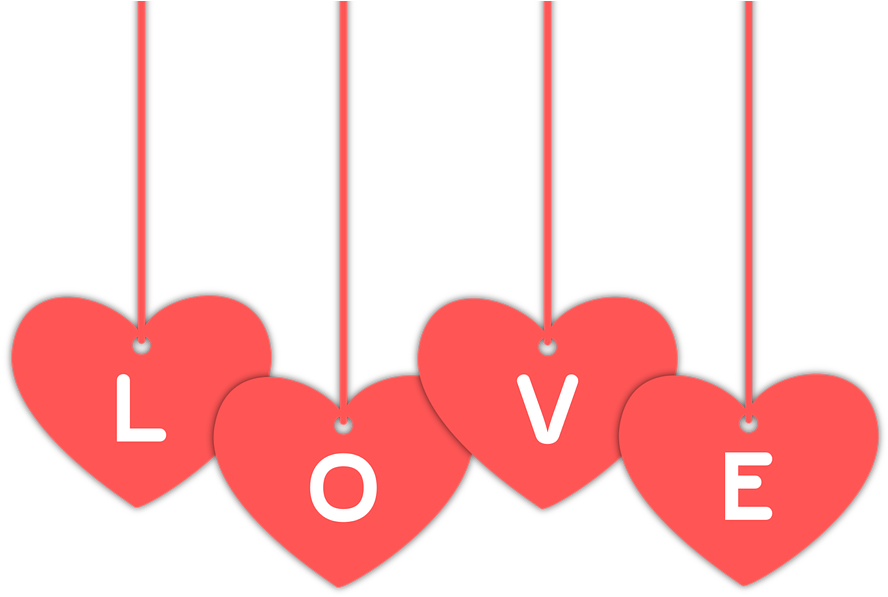 Love Hearts Heart Red Design Decoration Valentine - Love You Cutie Pie Clipart (960x669), Png Download