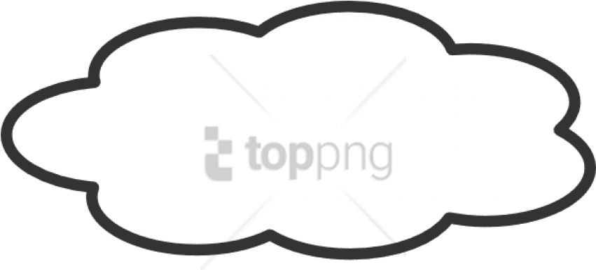 Free Png Thinking Cloud Png Png Image With Transparent - Label Clipart (850x462), Png Download