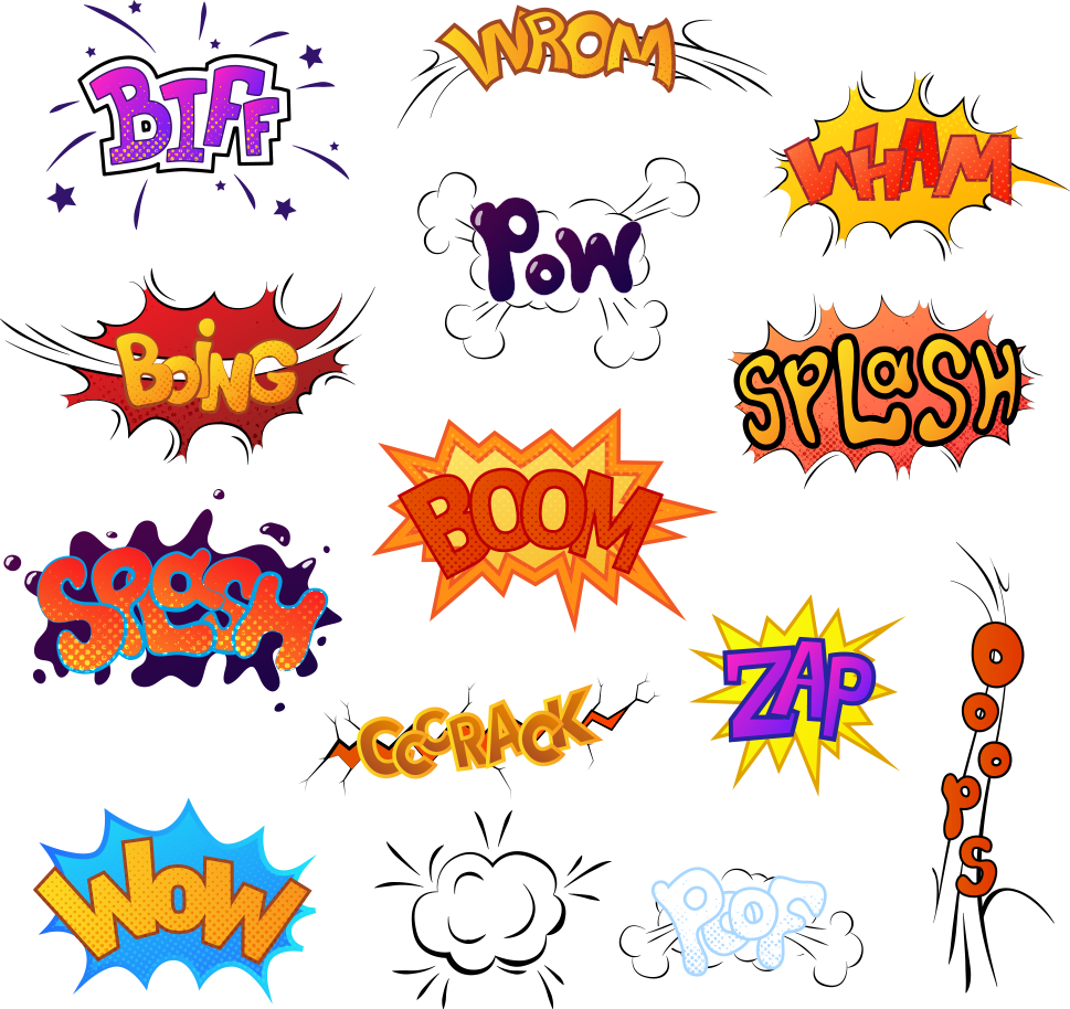 Image Library Stock Sound Comics Cartoon Illustration - Comics Sound Effect Transparent Clipart (969x914), Png Download