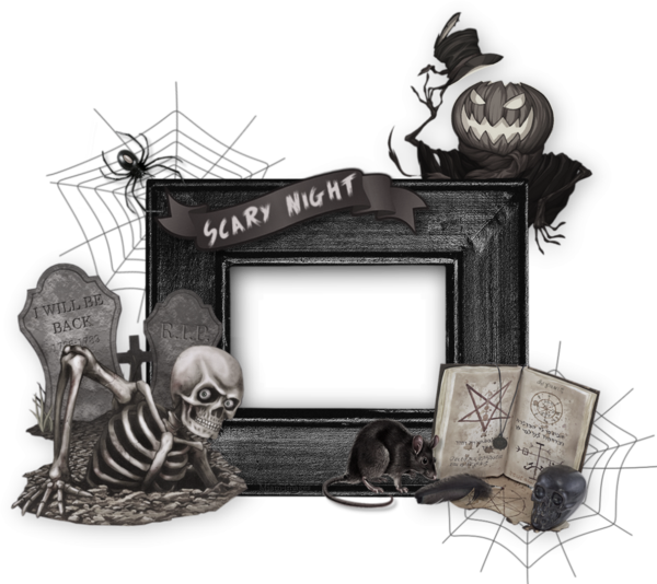 Cadre Halloween Png - Picture Frame Clipart (600x534), Png Download