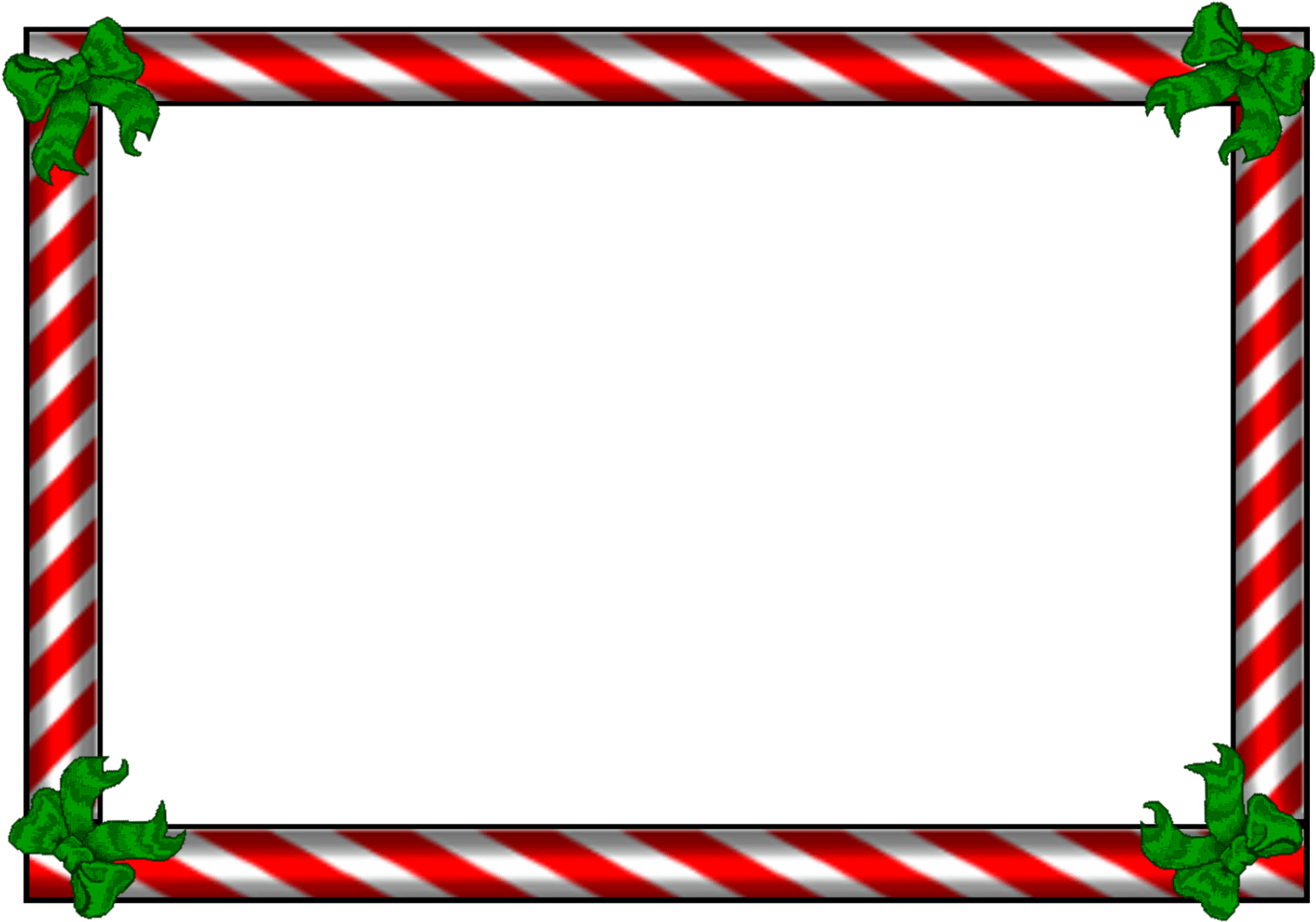 Candy Cane Border Transparent Background Clipart Large