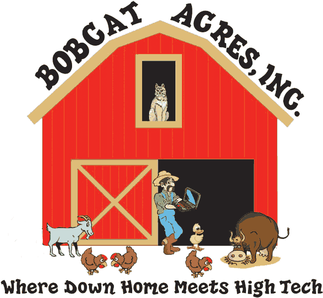 Bobcat Acres Logo Large - Cartoon Clipart (706x600), Png Download