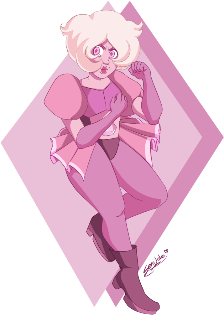 Steven Universe Pink - Steven Universe Fanart Pink Diamond Clipart (750x1065), Png Download