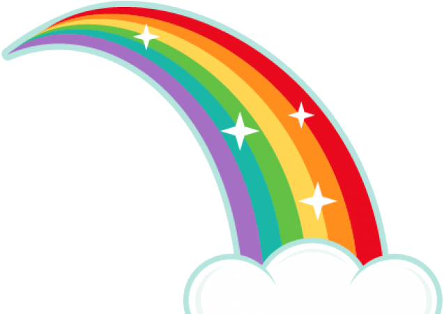 Rainbow Clip Art Half - Png Download (640x480), Png Download