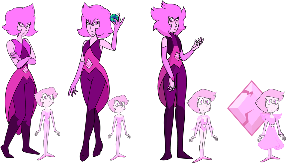 Drawn Diamonds Pink Diamond - Steven Universe Pink Diamonds Pearl Clipart (1024x555), Png Download