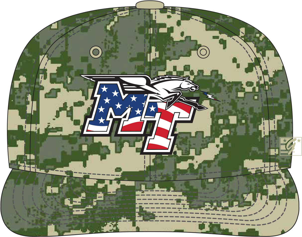 Mt Patriotic Logo Digital Camo Hat - Middle Tennessee State University Clipart (1324x1113), Png Download