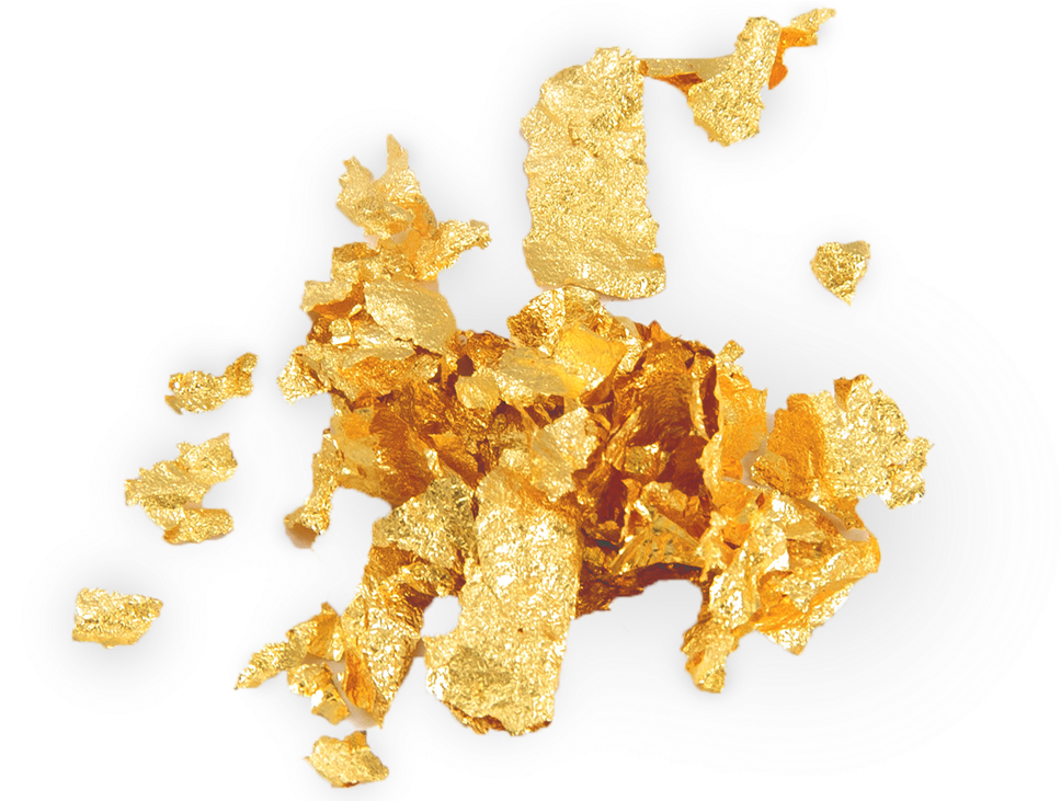 Gold Flakes Png - Gold Flakes Clipart (992x730), Png Download