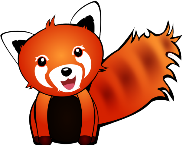 Drawn Red Panda Face - Red Panda Free Clipart - Png Download (640x480), Png Download