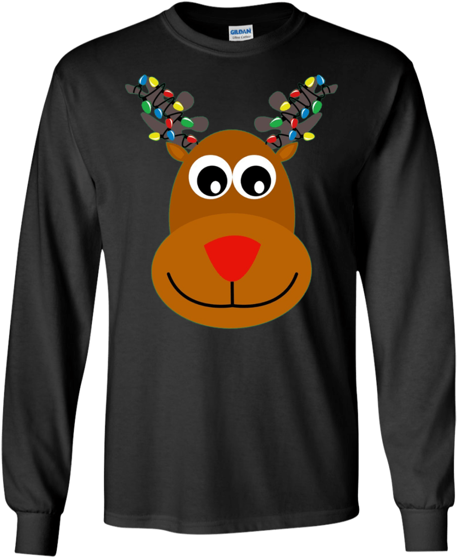 Cover Body With Amazing Rudolph Red Nose Reindeer T - Couple Shirt Lgbt Clipart (1155x1155), Png Download