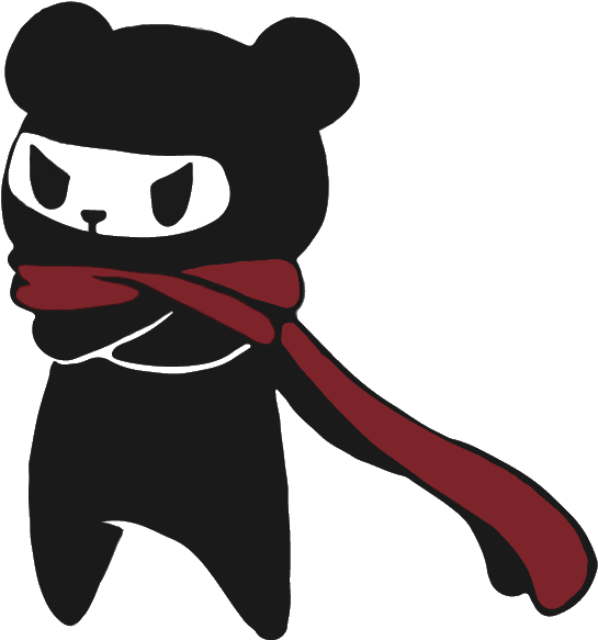 Panda Anime Ninja , Png Download - Ninja Panda Png Clipart (545x583), Png Download