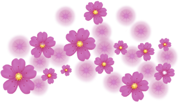 #crown #flowers #pink #sparkle #crowns #flowercrowns - Viola Clipart (1024x1024), Png Download