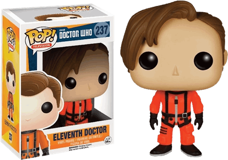 Eleventh Doctor In Orange Space Suit Pop Vinyl Figure - Funko Pop Doctor Who 11 Clipart (600x600), Png Download