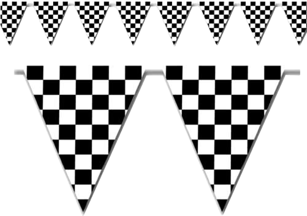 Pennant Clipart Checkered Flag - Checkered Flag Pennant - Png Download (600x750), Png Download